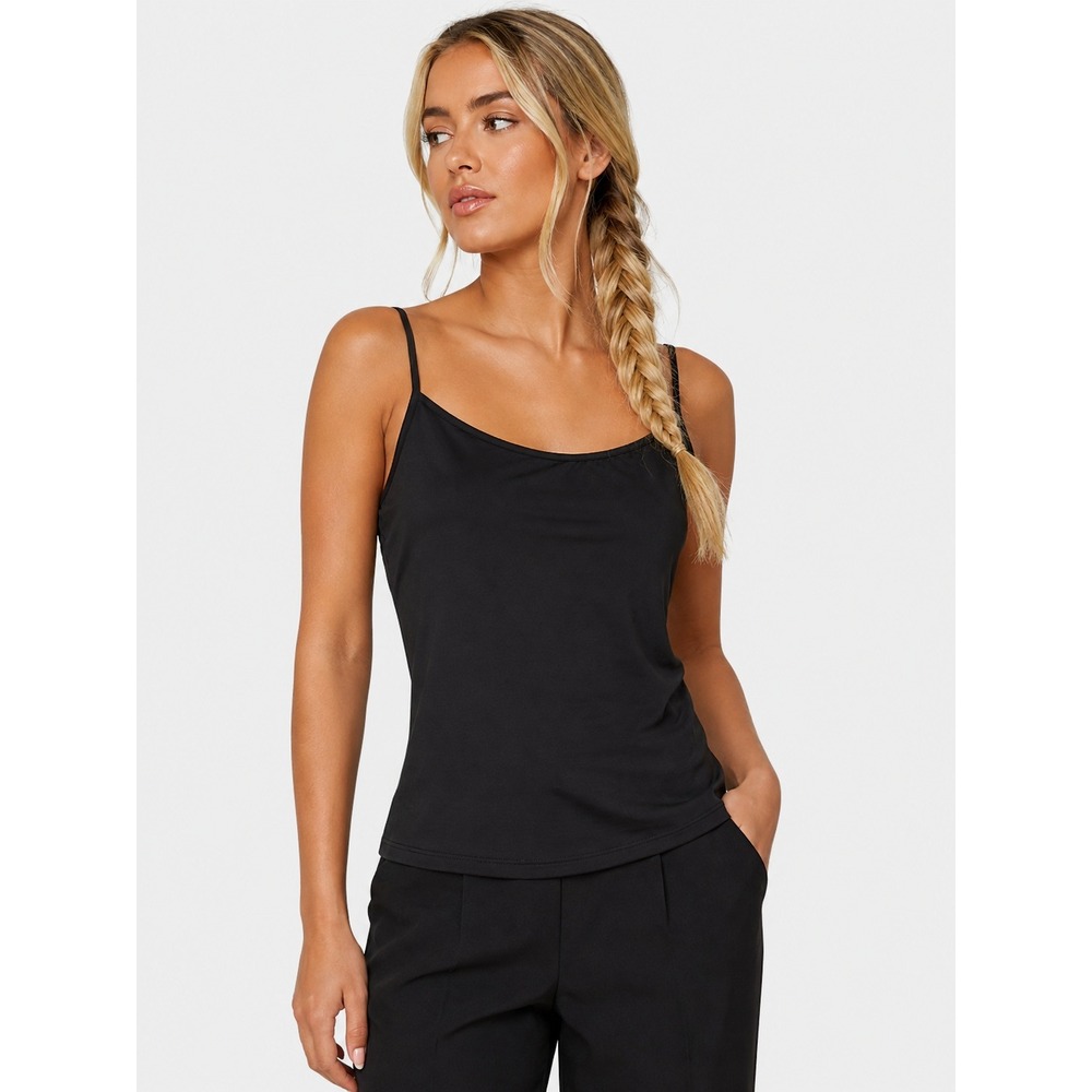 Uniqlo Heattech Camisole Black Thermal Scoop Neck M